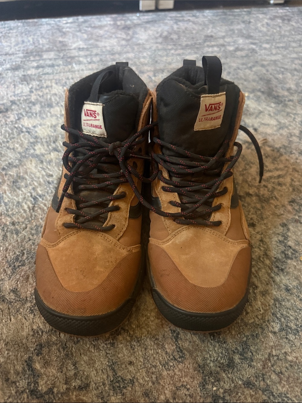 Vans UltraRange Brown and Black Lace-Up High-Top Boots